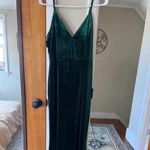 Lulus Emerald Green Velvet Mermaid Maxi